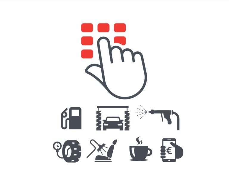 Symbolen van de verschillende activiteiten van TSG Systems