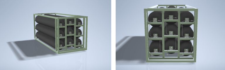 Waterstof opslagtanks