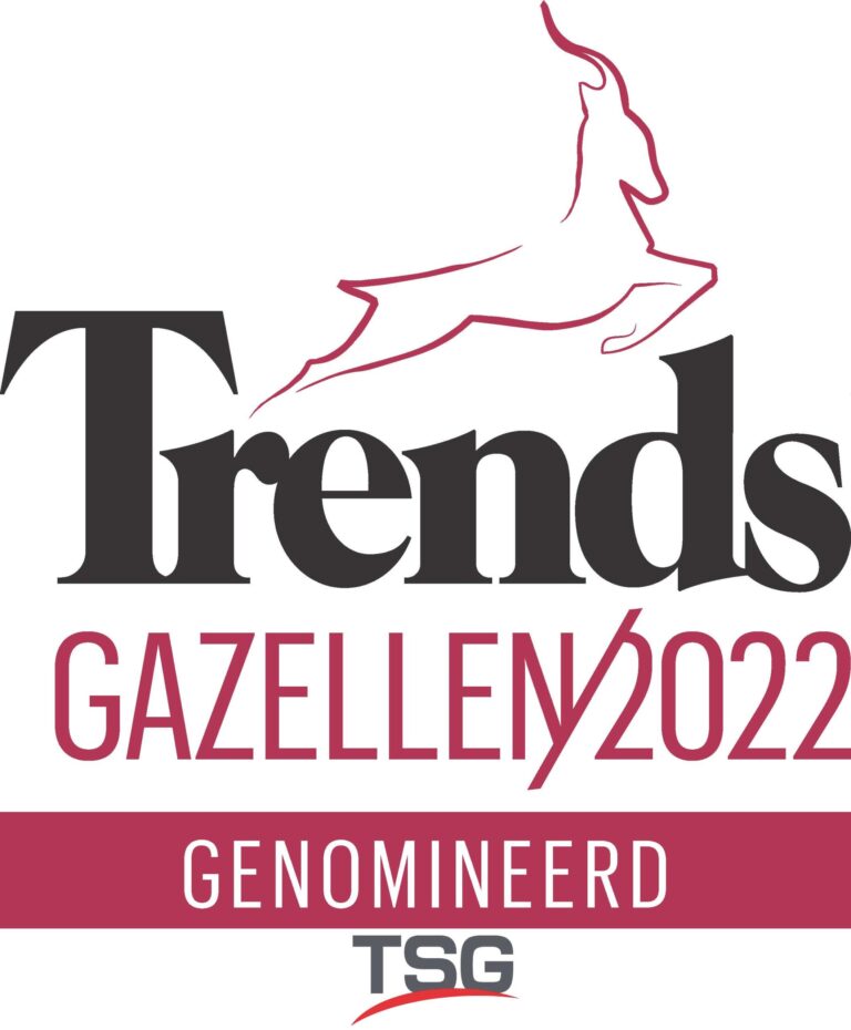 Logo Trends Gazellen 2022 waarvoor TSG België genomineerd is.