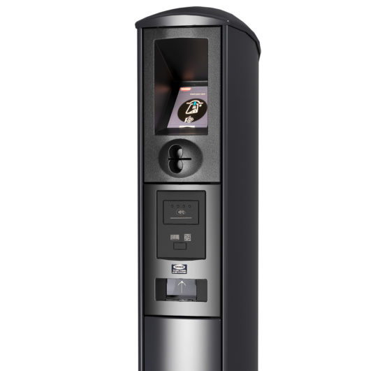 Crypto VGA van Tokheim als outdoor betaalterminal bij een tankstation.