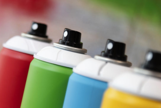 Spuitbussen met aerosol
