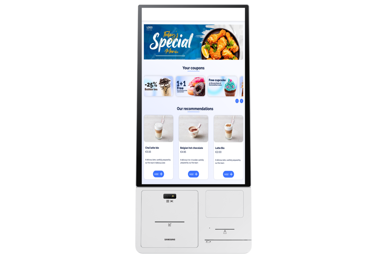 Order Kiosk, wandmontage