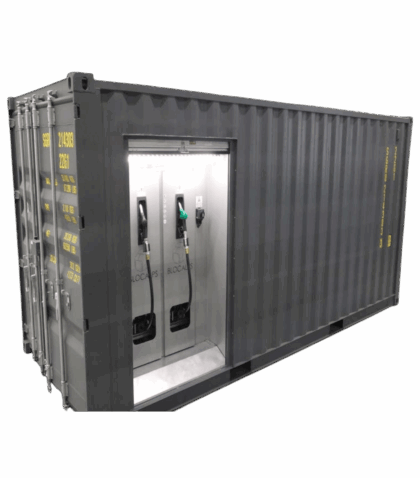 Ecotank BlocAlps : station-service hors-sol robuste et économique, installation clé en main par TSG Switzerland SA