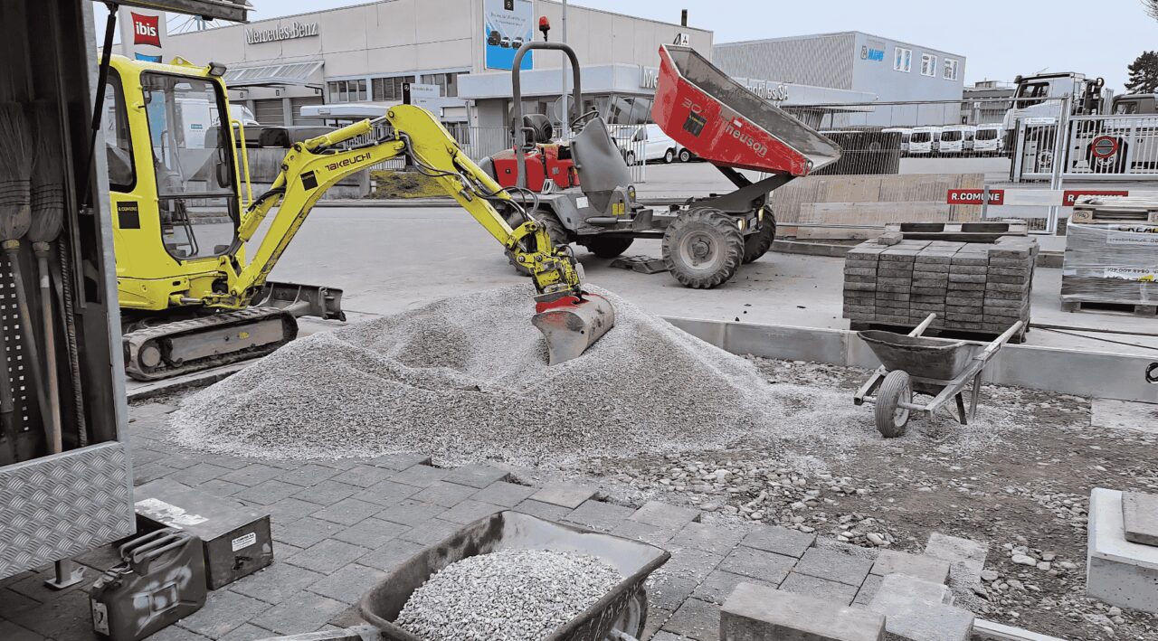 Installation of Electra construction