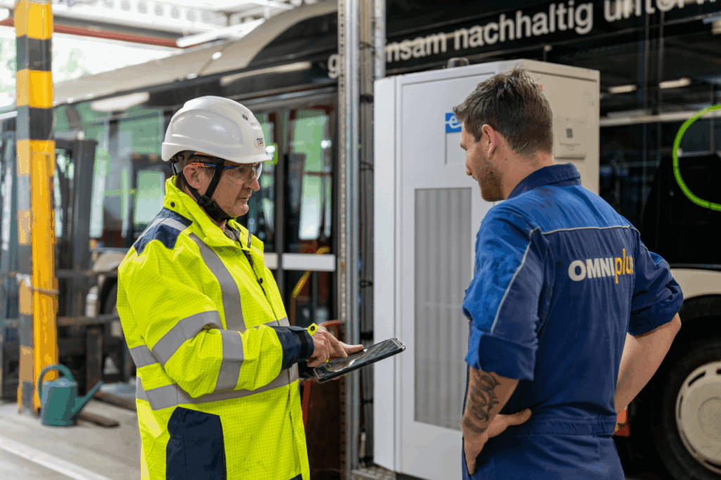 Équipe technique de TSG sur le site de Zuchwil – Projet RBS/BSU
