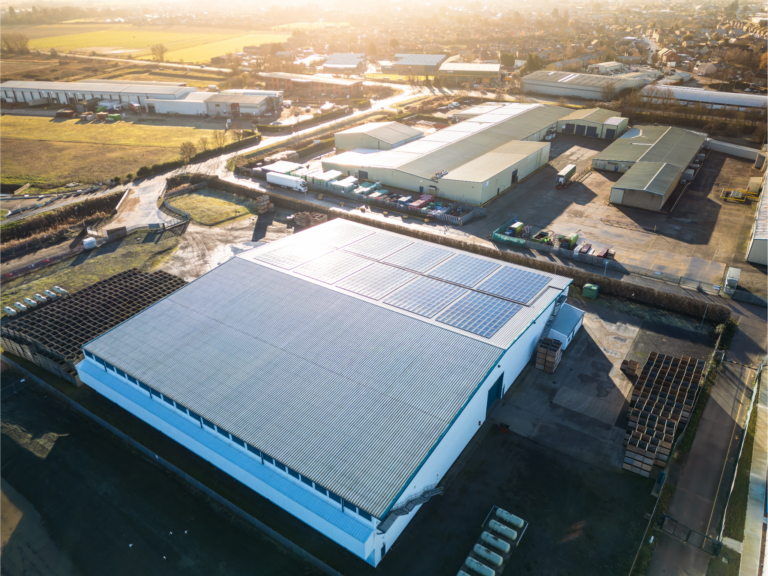 Industrial Unit with Solar Panels