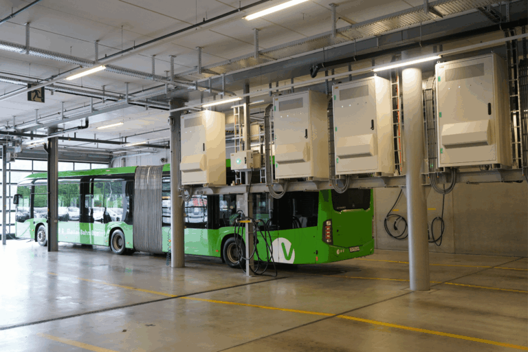 EuroBus ABB Hypercharger electric bus charging