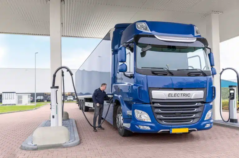 Electric truck charging