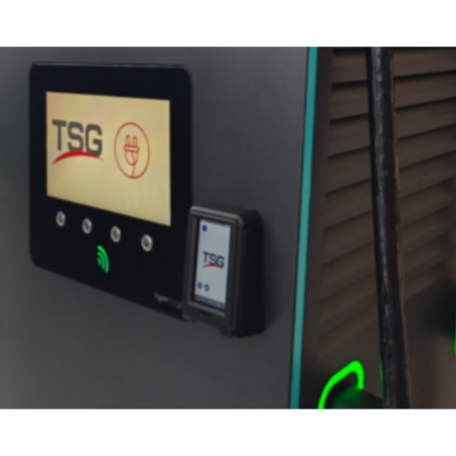 ChargePay Lite Charger Terminal integriert für bestehende Ladestationen mit integrierter Bezahlfunktion und kompakter Nachrüstlösung